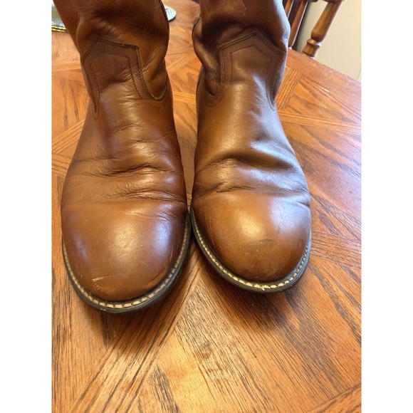Acme Boots Mens 10.5 D Brown Leather Cowboy Western Vintage USA 15705 - Picture 6 of 8